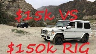 Off-Roading in a TJ Jeep and G63 AMG