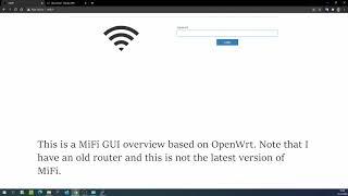 Review of responsive and simple MiFi graphical interface based on OpenWrt LEDE Reboot 17.01-SNAPSHOT