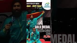  India Sprints to GOLD! An electric performance by  Men’s 4x100m Relay Team at the Taiwan AO 25