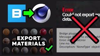 БЕСПЛАТНЫЕ МАТЕРИАЛЫ |  Export Bridge, Fix Error, 3D , Render , Cinema 4D, Redshift