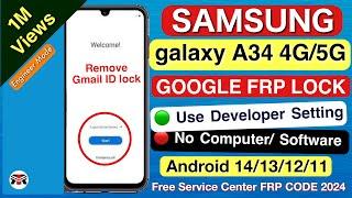 Samsung A34 FRP BypassRemove Google Lock Without SIM or Talkback