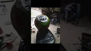 Repaint (airbrush) helmet valentino rossi || leles custom