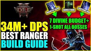 Path of Exile 2 | 34M+ DPS! BUDGET Best Lightning Ranger Build! (PoE 2 Ranger Guide)