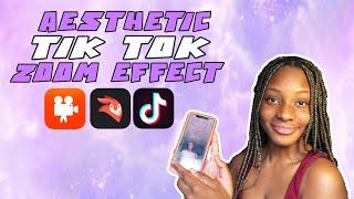 Easy zoom in TikTok tutorial + videoshop || how to: aesthetic, trendy zoom effect