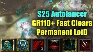 Autolancer GR110+ Solo Speedfarm - Permanent Land of the Dead! (Season 25 Necromancer)