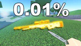 I Got The RAREST Gun in Roblox Arsenal..