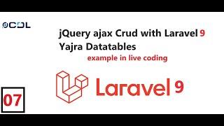 (07) Install Laravel yajra DataTable | jQuery ajax Crud with Laravel Yajra Datatable