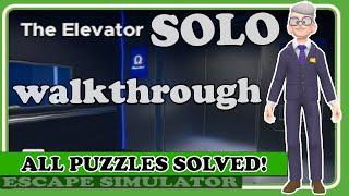 THE ELEVATOR (All Puzzles Solved!) in Escape Simulator | Full Commentary & Walkthrough!