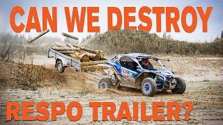 Trying to destroy a Respo box trailer