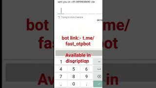 fast otp bot #otpbypasstrick #indiannumberotpbypass #otpbypass