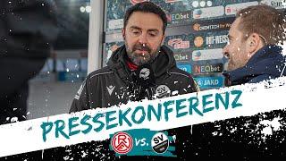 Pressekonferenz nach dem Spiel Rot-Weiss Essen - SV Sandhausen