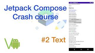 Jetpack Compose -  Crash Course - #2 Text | Custom Font | Clickable text