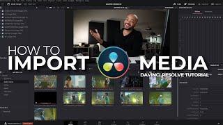 How To Import Media Davinci Resolve 17 Tutorial