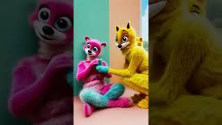 Fluffy Shares Candy with Friends – Little Brother Gets Jealous!