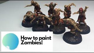 How to paint a Zombie with Washes, Inks and Contrast paint!