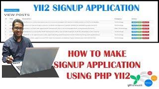 How to Make a Registration Application Form using PHP YII2