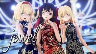 【東方MMD】チャイナドレスなレイマリアリでjewel