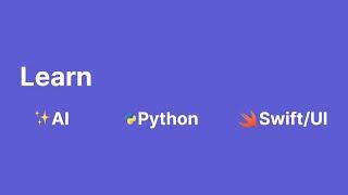 Learn AI, Python & Swift/UI