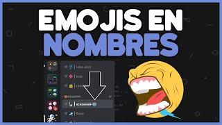  Como PONER EMOJIS en NOMBRES y CANALES DISCORD 2024 // Como poner emojis discord60.3