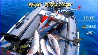 IKAN TENGGIRI FRENZY..STRIKE BERTUBI-TUBI!! INFLATABLEBOAT FISHING MALAYSIA ..VLOG [043]