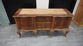 From an Antique Display Case to a TV Stand with Personality