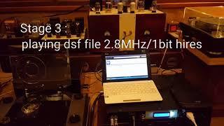 Comparison  Format audio file /CDtransport + DAC AD1865-NK  VS Media Audio player + DAC ES9038Pro