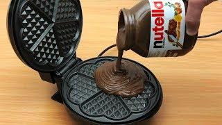 EXPERIMENT WAFFLE IRON vs NUTELLA