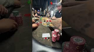 PUNISHING limpers w/ POCKET QUEENS  #shorts #poker