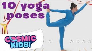 10 Yoga Poses | Cosmic Kids Yoga Compilation