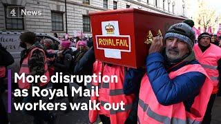 Royal Mail strike: Thousands rally outside parliament in latest wave of strikes