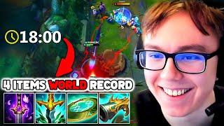 Thebausffs shows World Record Sion 4 Items against HARD MATCHUP RIVEN