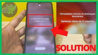 Demasiados intentos de desbloqueo incorrectos SAMSUNG o otro celular | SE ME OLVIDO EL PIN