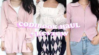 HUGE KOREAN FASHION TRY-ON HAUL + REVIEW | CODIBOOK  (insta-worthy pastel vibes )