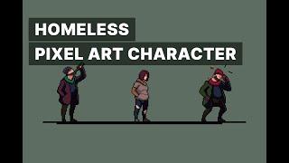 Homeless Pixel Character Asset Pack