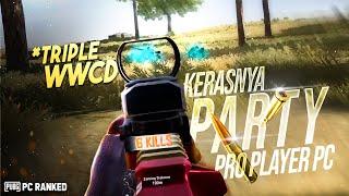 RANKED KERAS TRIPLE WWCD BARENG PRO PLAYER PUBG PC !! RYAN PRAKASHA PUBG PC