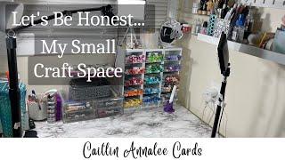 An Honest Look at My Small Craft Space and How I Organize It | A Card Making Craft Room