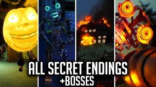 FNAF Secrets Of The Mimic - All Secret Endings & Secret Boss Fights (TRUE ENDING, GOOD & BAD)
