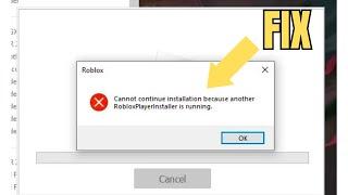 How To Fix Cannot Continue Installation Because Another Roblox Player Installer is Running