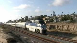 Must See! Pacific Surfliner #582 with Cascades NPCU and Dash 8 engine, with amfleets!