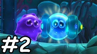 ЛИЗУН ГЛАЗАСТИК в подводном мире #2  Игра Goo Saga с ПАПУЛЕЙ