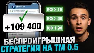  БЕСПРОИГРЫШНАЯ СТРАТЕГИЯ СТАВОК НА ФУТБОЛ | 100% логика, 0% удачи