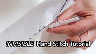 How to sew INVISIBLE stitch by hand! Aka LADDER stitch tutorial, step by step beginner instructions