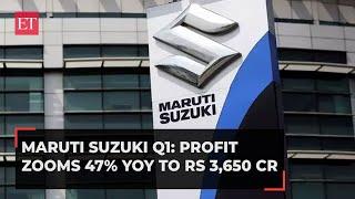 Maruti Suzuki Q1 Results: Profit zooms 47% YoY to Rs 3,650 cr; revenue up 10%