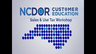 Sales & Use Workshop