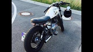 SUZUKI GN250 Café Racer / Brat Style Sound