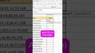 CSV SUM in Excel 