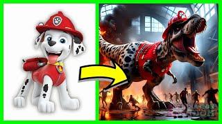 Paw Patrol as Dinosaurs: Rampage in Jurassic Park | Ai Animation Kingdom 2