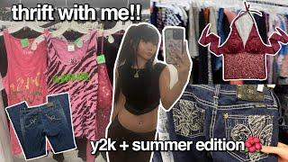 THRIFT WITH ME VLOG!! Y2K + SUMMER EDITION