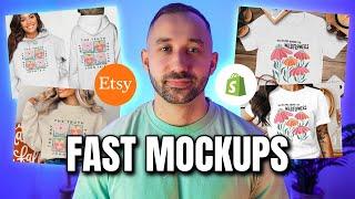 The FASTEST Mockup Generator for ETSY & SHOPIFY! (MyDesigns Mockup Profiles Tutorial)