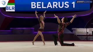 Viktoriya AKHOTNIKAVA & Ilya FAMENKOU (BLR) - 2019 junior Europeans, all-around final